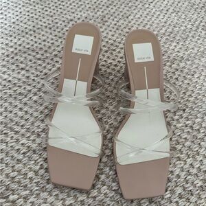 Dolce Vita Clear Strappy Heels